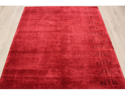 Oriental carpet Loribaf with silk 243x169 cm Red