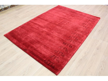 Orientteppich Loribaft mit Seide 243x169 cm Rot