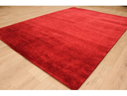 Hand-knotted carpet" Lori" virgin wool & silk 243x175 cm