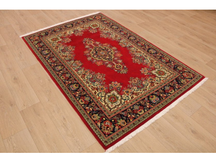 Fine Persian carpet "Ghom" Wool 200x130 cm Red