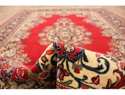 Fine Persian carpet "Ghom" Wool 200x130 cm Red