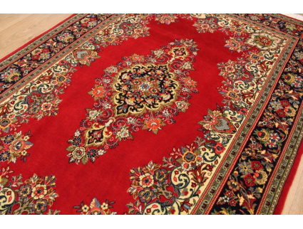 Fine Persian carpet "Ghom" Wool 200x130 cm Red