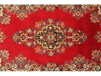 Fine Persian carpet "Ghom" Wool 200x130 cm Red