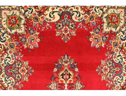 Fine Persian carpet "Ghom" Wool 200x130 cm Red