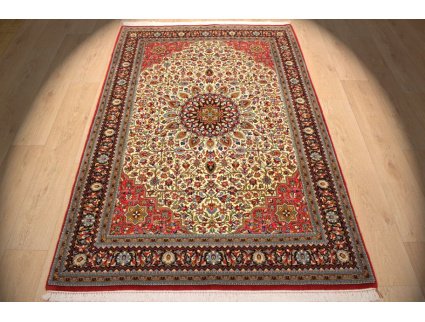 Persian carpet "Ghom" with Silk 211x137 cm