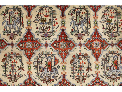 Persian carpet Tabriz special design 212x152 cm Beige