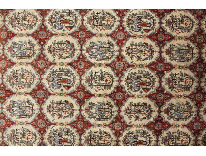 Persian carpet Tabriz special design 212x152 cm Beige