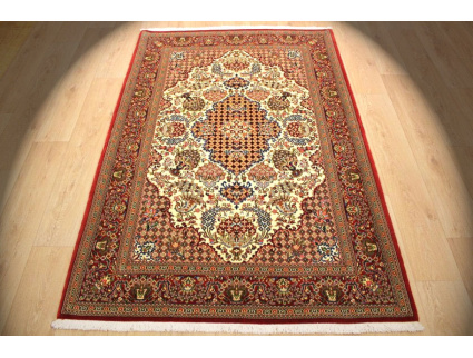 Persian carpet "Ghom" virgin wool 208x137 cm