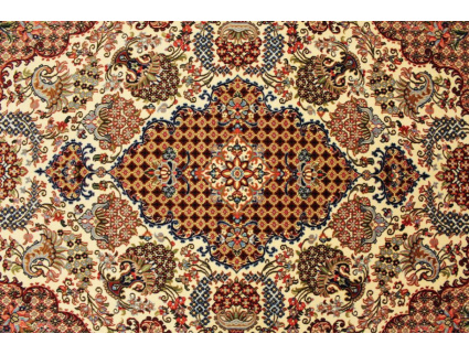 Persian carpet "Ghom" virgin wool 208x137 cm