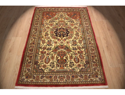 Persian carpet "Ghom" virgin wool 204x138 cm