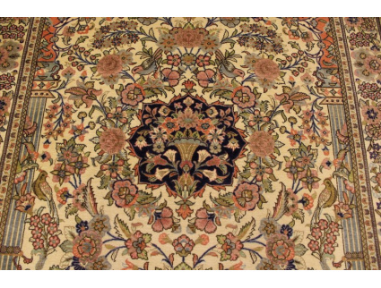 Persian carpet "Ghom" virgin wool 204x138 cm