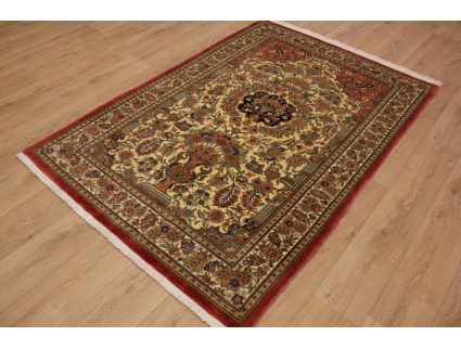 Persian carpet "Ghom" virgin wool 204x138 cm