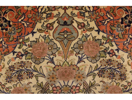 Persian carpet "Ghom" virgin wool 204x138 cm