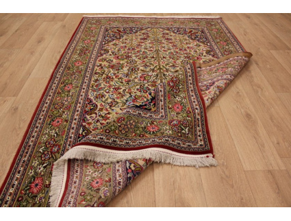 Persian carpet "Ghom" virgin wool 219x145 cm