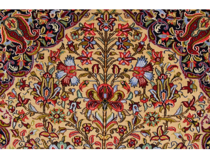 Persian carpet "Ghom" virgin wool 219x145 cm