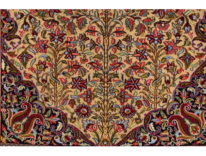 Persian carpet "Ghom" virgin wool 219x145 cm