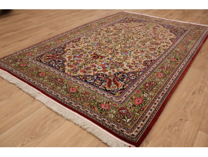 Persian carpet "Ghom" virgin wool 219x145 cm