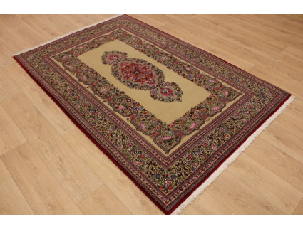 Persian carpet "Ghom" virgin wool 217x150 cm