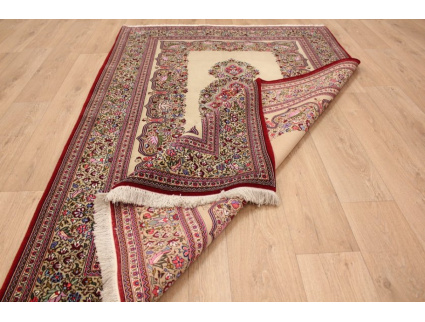 Persian carpet "Ghom" virgin wool 217x150 cm