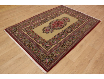 Persian carpet "Ghom" virgin wool 217x150 cm