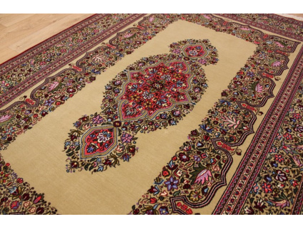 Persian carpet "Ghom" virgin wool 217x150 cm