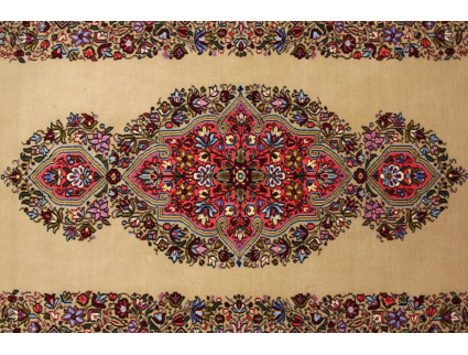 Persian carpet "Ghom" virgin wool 217x150 cm