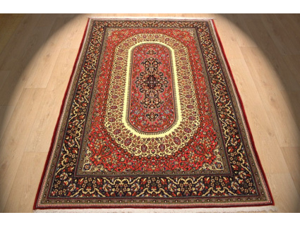 Persian carpet "Ghom" virgin wool 210x151 cm