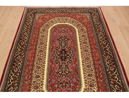 Persian carpet "Ghom" virgin wool 210x151 cm