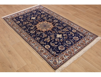 Persian carpet Nain 9la with natural silk 210x130 cm