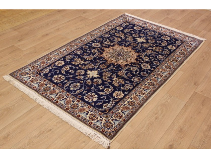 Persian carpet Nain 9la with natural silk 210x130 cm