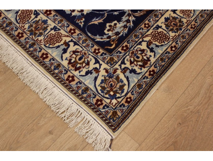 Persian carpet Nain 9la with natural silk 210x130 cm