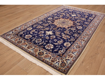 Persian carpet Nain 9la with natural silk 210x130 cm