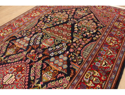 Perser Teppich "Gom" Orient Teppich 218x143 cm Dunkelblau