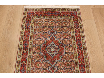 Persian carpet "Moud" with silk 123x80 cm Beige