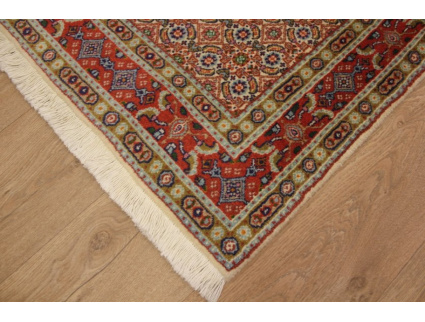 Persian carpet "Moud" with silk 123x80 cm Beige