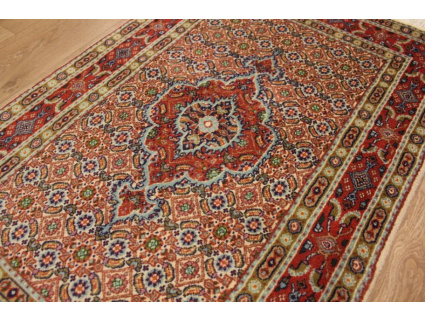 Persian carpet "Moud" with silk 123x80 cm Beige