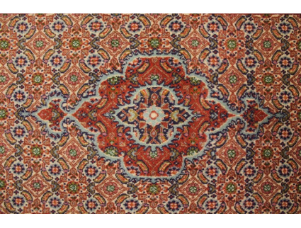 Persian carpet "Moud" with silk 123x80 cm Beige