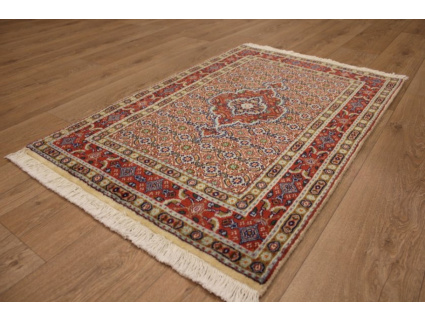 Persian carpet "Moud" with silk 123x80 cm Beige