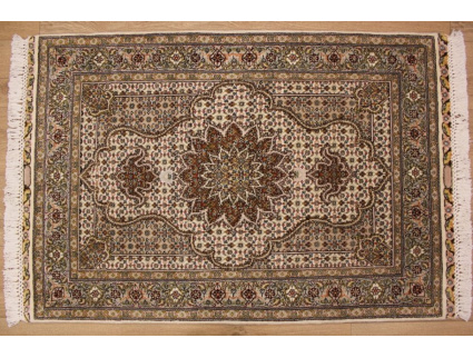 Persian carpet "Taabriz mahi" with Silk 116x81 cm