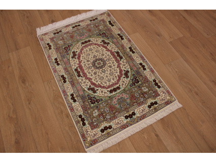 Persian carpet "Ghom" pure Silk rug 120x80 cm