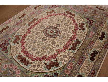 Persian carpet "Ghom" pure Silk rug 120x80 cm