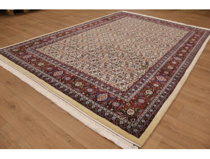 Persian carpet "Moud" with silk 295x200 cm Beige