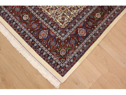 Persian carpet "Moud" with silk 295x200 cm Beige