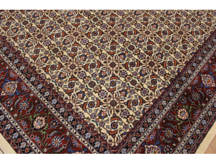 Persian carpet "Moud" with silk 295x200 cm Beige