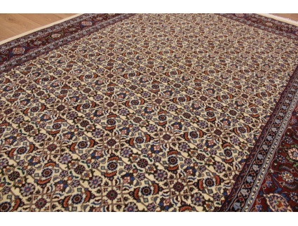 Persian carpet "Moud" with silk 295x200 cm Beige