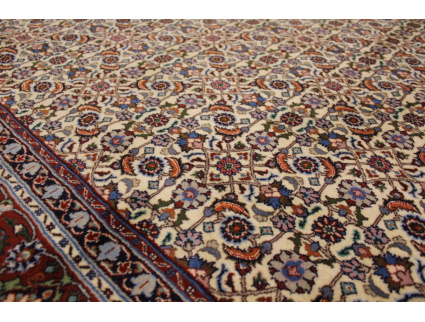 Persian carpet "Moud" with silk 295x200 cm Beige