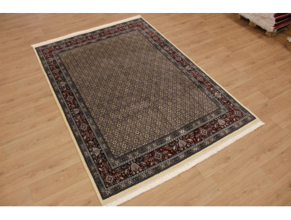 Persian carpet "Moud" with silk 285x200 cm Beige