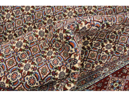 Persian carpet "Moud" with silk 285x200 cm Beige