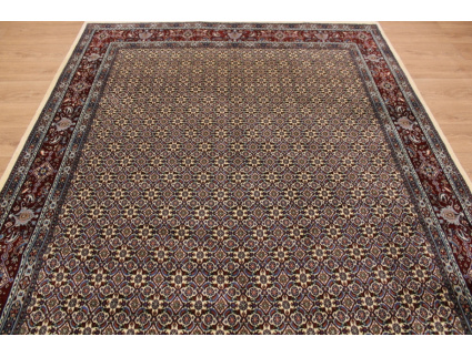 Persian carpet "Moud" with silk 285x200 cm Beige