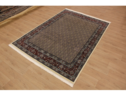 Persian carpet "Moud" with silk 285x200 cm Beige